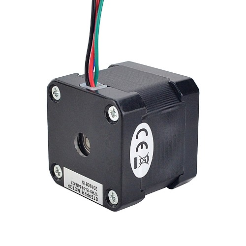 Nema 17 Bipolar 1.8deg 36Ncm(51oz.in) 0.85A 5.4V 42x42x39mm 4 Wires with A connector - 17HS15-0854S-C2 | StepperOnline CA