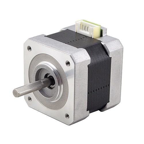 Nema 17 Bipolar 42Ncm(59.49oz.in) 1.5A 42x42x39mm 4 Wires w/ 1m Cable & Connector - 17HS15-1504S | StepperOnline CA Nema 17 Bipolar 42Ncm(59.49oz.in) 1.5A 42x42x39mm 4 Wires w/ 1m Cable & Connector - 17HS15-1504S | StepperOnline CA