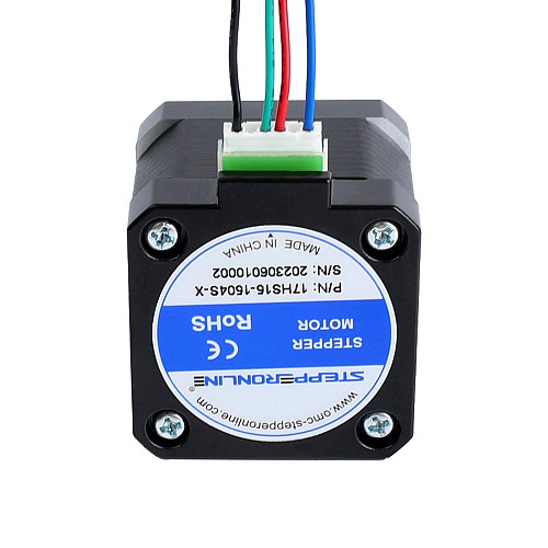Nema 17 Bipolar 45Ncm(63.74oz.in) 1.5A 42x42x39mm 4 Wires w/ 300mm Pin Connector - 17HS15-1504S-X | StepperOnline CA