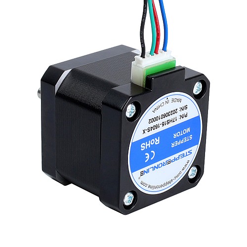 Nema 17 Bipolar 45Ncm(63.74oz.in) 1.5A 42x42x39mm 4 Wires w/ 300mm Pin Connector - 17HS15-1504S-X | StepperOnline CA