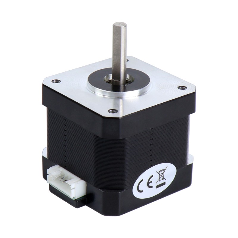 Nema 17 Bipolar 42Ncm(59.48oz.in) 1.7A 42x42x37.5mm 4 Wires w/ 1m Cable & Connector - 17HS15-1704S | StepperOnline CA