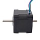 Dual Shaft Nema 17 Bipolar 45Ncm(63.74oz.in) 2A 42x42x40mm 4 Wires - 17HS16-2004D | StepperOnline CA