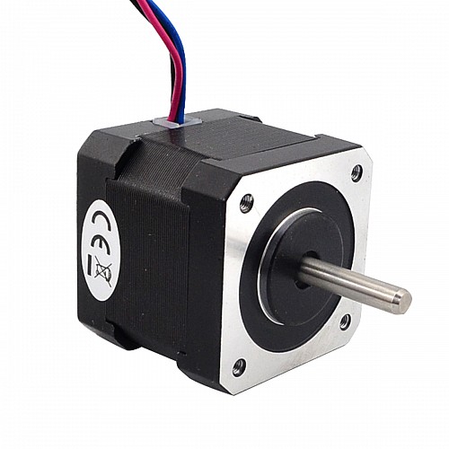 Dual Shaft Nema 17 Bipolar 45Ncm(63.74oz.in) 2A 42x42x40mm 4 Wires - 17HS16-2004D | StepperOnline CA