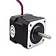 Dual Shaft Nema 17 Bipolar 45Ncm(63.74oz.in) 2A 42x42x40mm 4 Wires - 17HS16-2004D | StepperOnline CA