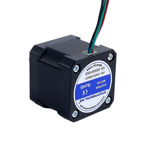 Nema 17 Bipolar 45Ncm(63.74oz.in) 2A 42x42x40mm 4 Wires w/ 1m Cable & Connector - 17HS16-2004S1 | StepperOnline CA