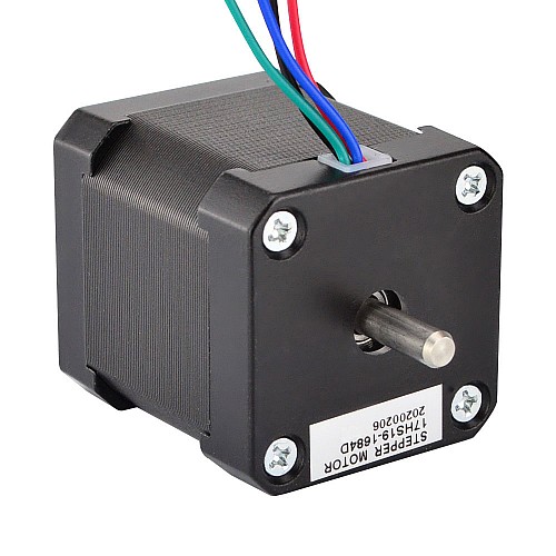 Dual Shaft Nema 17 Bipolar 1.8deg 44Ncm(62.3oz.in) 1.68A 42x42x48mm 4 Wires - 17HS19-1684D | StepperOnline CA