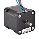 Dual Shaft Nema 17 Bipolar 1.8deg 44Ncm(62.3oz.in) 1.68A 42x42x48mm 4 Wires - 17HS19-1684D | StepperOnline CA