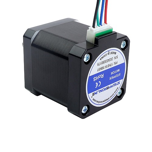 Nema 17 Bipolar 1.8deg 45Ncm(63.74oz.in) 1.68A 42x42x48mm 4 Wires - 17HS19-1684S1 | StepperOnline CA