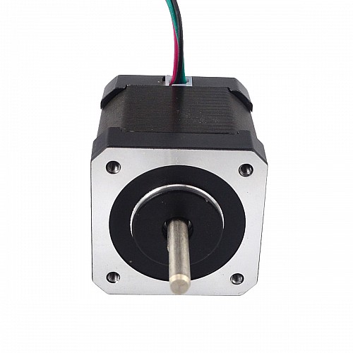 Dual Shaft Nema 17 Bipolar 59Ncm(83.55oz.in) 2A 42x42x48mm 4 Wires - 17HS19-2004D | StepperOnline CA
