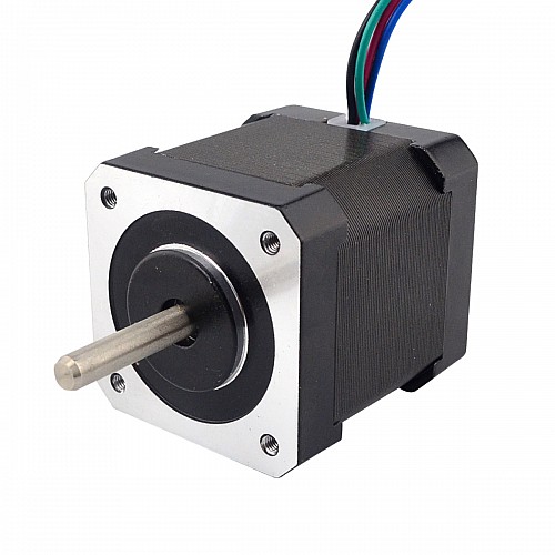 Dual Shaft Nema 17 Bipolar 59Ncm(83.55oz.in) 2A 42x42x48mm 4 Wires - 17HS19-2004D | StepperOnline CA