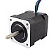 Dual Shaft Nema 17 Bipolar 59Ncm(83.55oz.in) 2A 42x42x48mm 4 Wires - 17HS19-2004D | StepperOnline CA