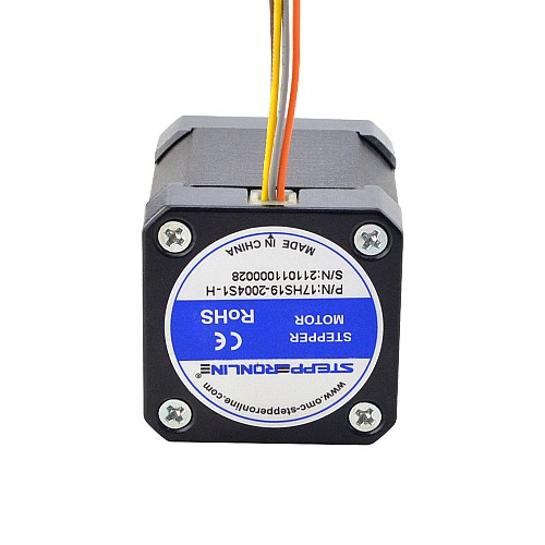 Nema 17 High Temp Stepper Motor 59Ncm(84oz.in) Insulation Class H 180C - 17HS19-2004S1-H | StepperOnline CA