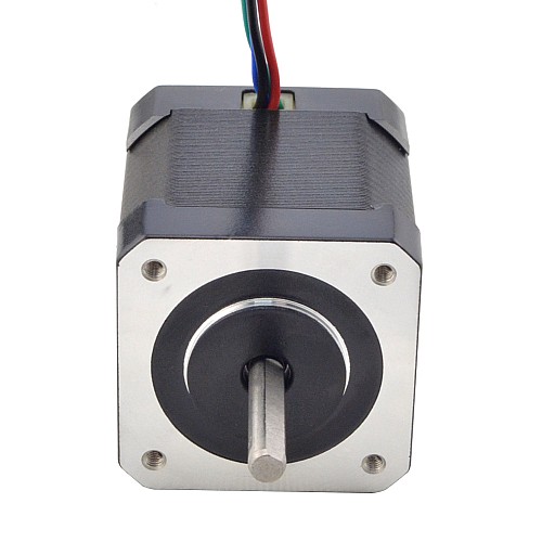 Full D-cut Shaft Nema 17 Bipolar 59Ncm(83.55oz.in) 2A 42x42x48mm 4 Wires w/ 1m Cable & Connector - 17HS19-2004S2 | StepperOnline CA