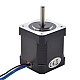 Full D-cut Shaft Nema 17 Bipolar 59Ncm(83.55oz.in) 2A 42x42x48mm 4 Wires w/ 1m Cable & Connector - 17HS19-2004S2 | StepperOnline CA