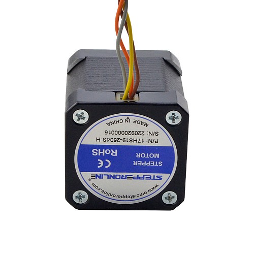 Nema 17 High Temp Voron Stepper Motor 55Ncm(77.93oz.in) Insulation Class H 180C - 17HS19-2504S-H | StepperOnline CA