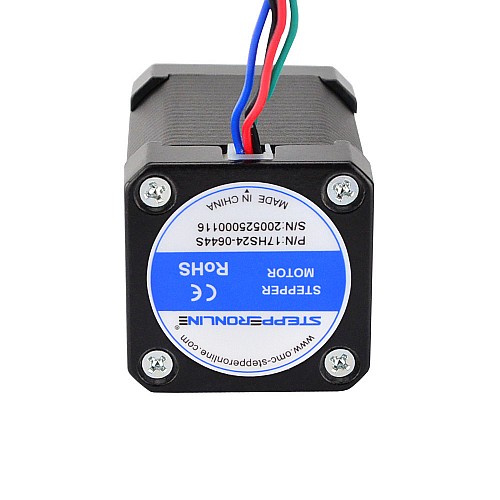 Nema 17 Bipolar 1.8deg 60Ncm(84.97oz.in) 0.64A 42x42x60mm 4 Wires - 17HS24-0644S | StepperOnline CA