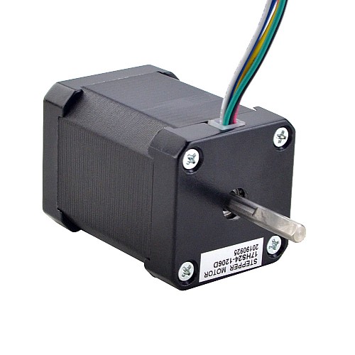 Dual Shaft Nema 17 Bipolar 1.8deg 65Ncm(92oz.in) 1.2A 42x42x60mm 6 Wires - 17HS24-1206D | StepperOnline CA Dual Shaft Nema 17 Bipolar 1.8deg 65Ncm(92oz.in) 1.2A 42x42x60mm 6 Wires - 17HS24-1206D | StepperOnline CA