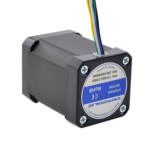 Nema 17 Unipolar 1.8deg 65Ncm(92oz.in) 1.2A 42x42x60mm 6 Wires - 17HS24-1206S | StepperOnline CA