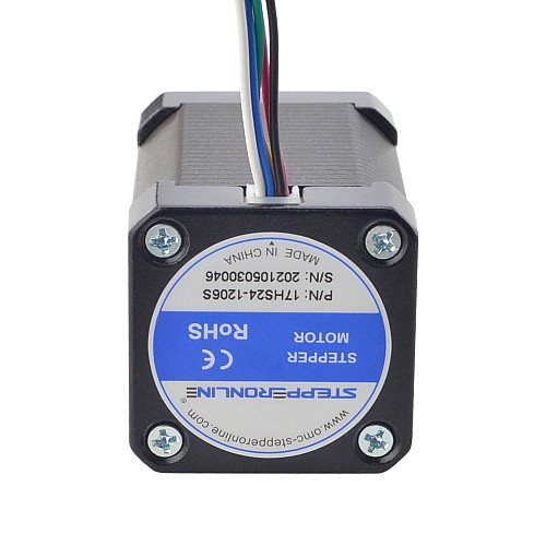 Nema 17 Unipolar 1.8deg 65Ncm(92oz.in) 1.2A 42x42x60mm 6 Wires - 17HS24-1206S | StepperOnline CA