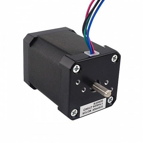 Dual Shaft Nema 17 Bipolar 1.8deg 65Ncm(92oz.in) 2.1A 42x42x60mm 4 Wires - 17HS24-2104D | StepperOnline CA Dual Shaft Nema 17 Bipolar 1.8deg 65Ncm(92oz.in) 2.1A 42x42x60mm 4 Wires - 17HS24-2104D | StepperOnline CA