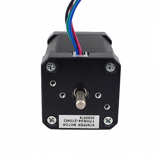 Dual Shaft Nema 17 Bipolar 1.8deg 65Ncm(92oz.in) 2.1A 42x42x60mm 4 Wires - 17HS24-2104D | StepperOnline CA Dual Shaft Nema 17 Bipolar 1.8deg 65Ncm(92oz.in) 2.1A 42x42x60mm 4 Wires - 17HS24-2104D | StepperOnline CA