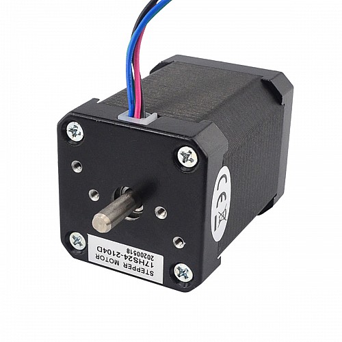 Dual Shaft Nema 17 Bipolar 1.8deg 65Ncm(92oz.in) 2.1A 42x42x60mm 4 Wires - 17HS24-2104D | StepperOnline CA Dual Shaft Nema 17 Bipolar 1.8deg 65Ncm(92oz.in) 2.1A 42x42x60mm 4 Wires - 17HS24-2104D | StepperOnline CA