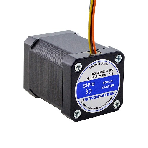 Nema 17 High Temp Stepper Motor 65Ncm(92oz.in) Insulation Class H 180C - 17HS24-2104S-H | StepperOnline CA