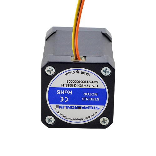 Nema 17 High Temp Stepper Motor 65Ncm(92oz.in) Insulation Class H 180C - 17HS24-2104S-H | StepperOnline CA