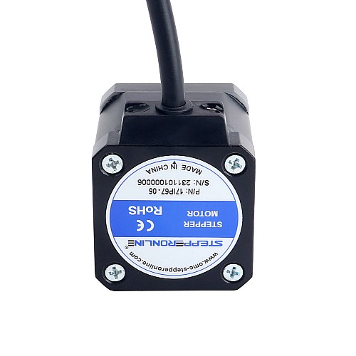 P Series IP67 Waterproof Nema 17 Stepper Motor 2.0A 0.59Nm(83.57oz.in) - 17IP67-06 | StepperOnline CA P Series IP67 Waterproof Nema 17 Stepper Motor 2.0A 0.59Nm(83.57oz.in) - 17IP67-06 | StepperOnline CA