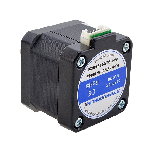 E Series Nema 17 Bipolar 0.9deg 30Ncm(42.48oz.in) 1.5A 42x42x38mm 4 Wires - 17ME15-1504S | StepperOnline CA
