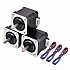 3pcs Nema 17 Bipolar 45Ncm(63.74oz.in) 1.5A 42x42x39mm 4 Wires w/ 1m Pin Connector