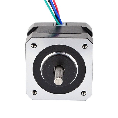 Dual Shaft Nema 17 Bipolar 1.8deg 22Ncm(31.15oz.in) 1.33A 42x42x34mm 4 Wires - 17HS13-1334D | StepperOnline CA