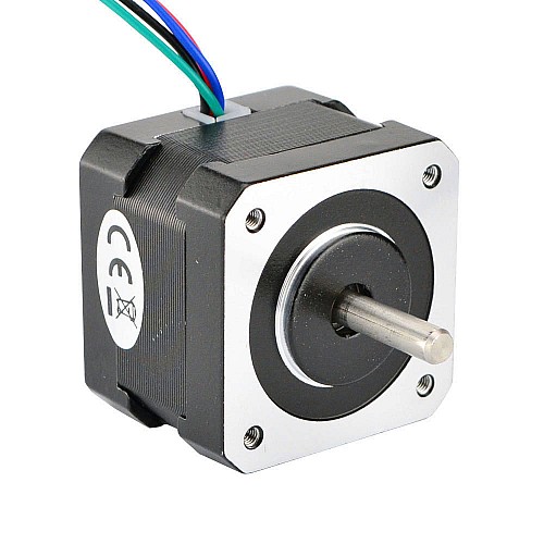 Dual Shaft Nema 17 Bipolar 1.8deg 22Ncm(31.15oz.in) 1.33A 42x42x34mm 4 Wires - 17HS13-1334D | StepperOnline CA