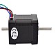 Dual Shaft Nema 17 Bipolar 1.8deg 44Ncm(62.3oz.in) 1.68A 42x42x48mm 4 Wires - 17HS19-1684D | StepperOnline CA