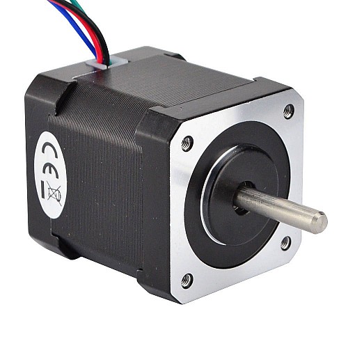 Dual Shaft Nema 17 Bipolar 1.8deg 44Ncm(62.3oz.in) 1.68A 42x42x48mm 4 Wires - 17HS19-1684D | StepperOnline CA
