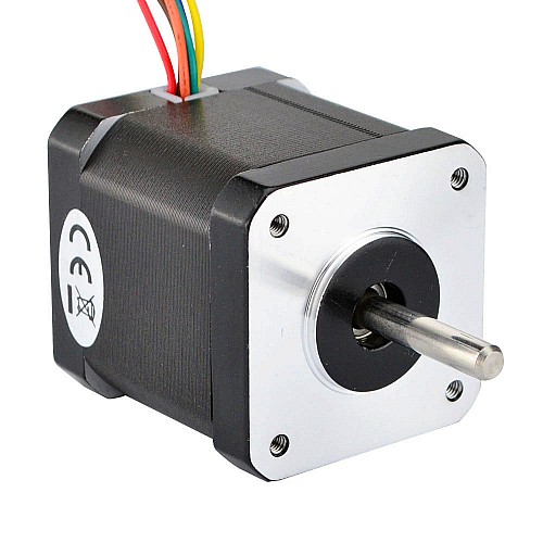 Dual Shaft Nema 17 Unipolar 0.9deg 32Ncm(45.3oz.in) 0.4A 42x42x48mm 6 Wires - 17HM19-0406D | StepperOnline CA Dual Shaft Nema 17 Unipolar 0.9deg 32Ncm(45.3oz.in) 0.4A 42x42x48mm 6 Wires - 17HM19-0406D | StepperOnline CA