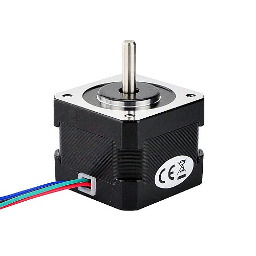 Nema 17 Bipolar 1.8deg 26Ncm(36.82oz.in) 0.4A 42x42x34mm 4 Wires - 17HS13-0404S1 | StepperOnline CA
