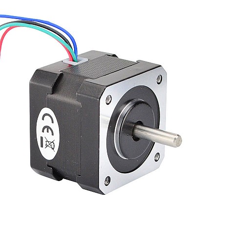 Nema 17 Bipolar 1.8deg 26Ncm(36.82oz.in) 0.4A 42x42x34mm 4 Wires - 17HS13-0404S1 | StepperOnline CA