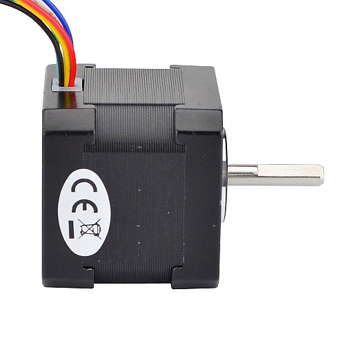 Nema 17 Unipolar 1.8deg 26Ncm(36.82oz.in) 0.4A 42x42x39mm 6 Wires - 17HS15-0406S | StepperOnline CA