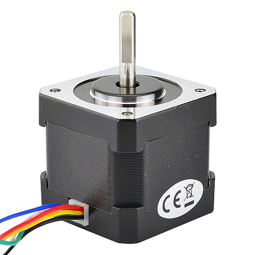 Nema 17 Unipolar 1.8deg 26Ncm(36.82oz.in) 0.4A 42x42x39mm 6 Wires - 17HS15-0406S | StepperOnline CA