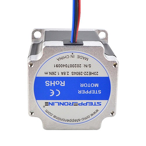 3pcs E Series Nema 23 Stepper Motor Bipolar 1.8deg 1.26Nm(178.4oz.in) 2.8A 57x57x56mm 4 Wires - 3-23HE22-2804S | StepperOnline CA