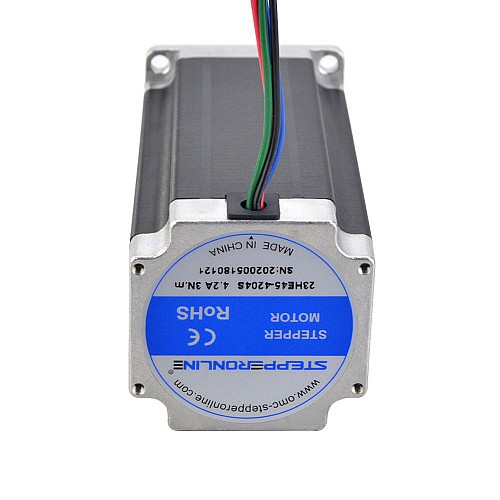 E Series Nema 23 Bipolar 1.8deg 3.0Nm(425oz.in) 4.2A 57x57x113mm 4 Wires - 23HE45-4204S | StepperOnline CA