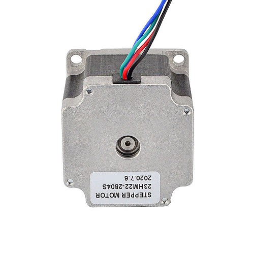 Nema 23 Bipolar 0.9deg 1.26Nm(178.4oz.in) 2.8A 57x57x56mm 4 Wires - 23HM22-2804S | StepperOnline CA Nema 23 Bipolar 0.9deg 1.26Nm(178.4oz.in) 2.8A 57x57x56mm 4 Wires - 23HM22-2804S | StepperOnline CA