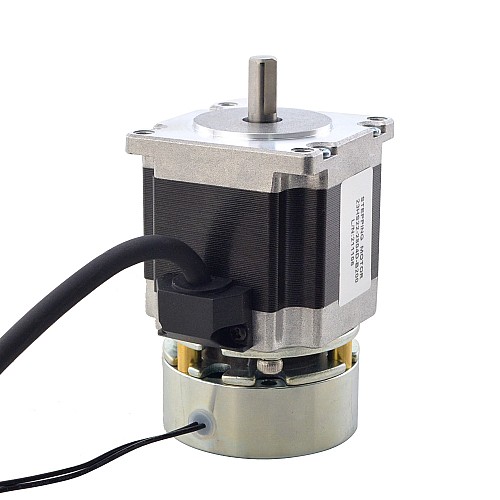 Nema 23 Stepper 1.26Nm(178oz.in) w/ Brake Friction Torque 2.0Nm(283oz.in) - 23HS22-2804D-B200 | StepperOnline CA
