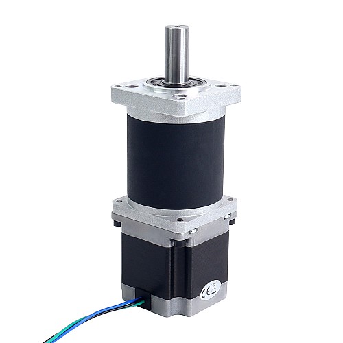 Nema 23 Stepper Motor L=55mm Gear Ratio 100:1 High Precision Planetary Gearbox - 23HS22-2804S-HG100 | StepperOnline CA