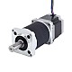 Nema 23 Stepper Motor L=55mm Gear Ratio 100:1 High Precision Planetary Gearbox - 23HS22-2804S-HG100 | StepperOnline CA