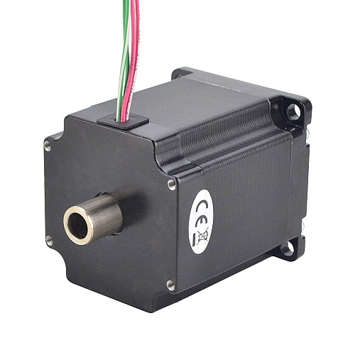 Dual Shaft Nema 23 Hollow Shaft Stepper Motor Bipolar 1.45Nm(205.38oz.in) 2.0A 57x57x65mm - 23HS26-2004H | StepperOnline CA