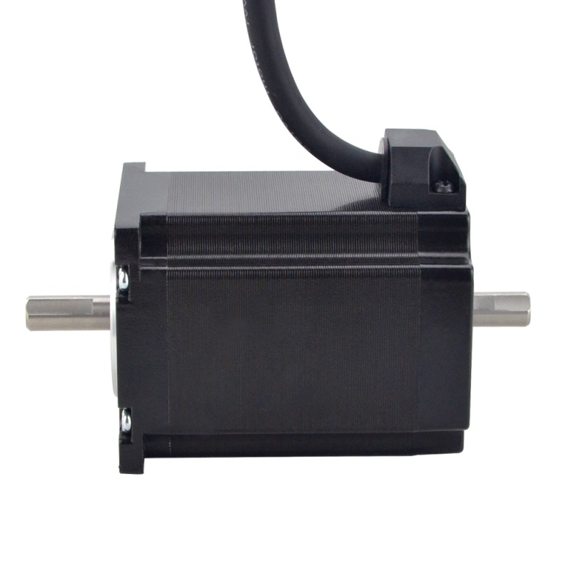 Nema 23 Stepper Motor 8mm Dual Shaft for Face Mask Machine & Respiratory Ventilator - 23HS30-2694D | StepperOnline CA