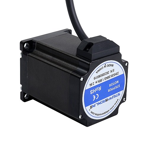 Nema 23 Bipolar 1.8deg 1.85Nm(261.98oz.in) 2.8A 57x57x76mm 4 Wires - 23HS30-2694S | StepperOnline CA