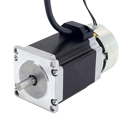 Nema 23 Stepper 1.9Nm(269oz.in) w/ Brake Friction Torque 2.0Nm(283oz.in) - 23HS30-2804D-B200 | StepperOnline CA